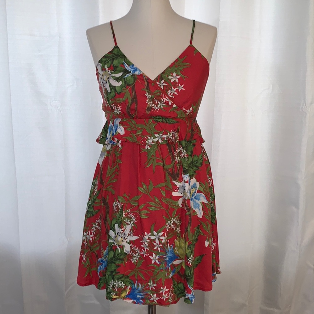 Francesca’s Tropical Print Mini Dress
